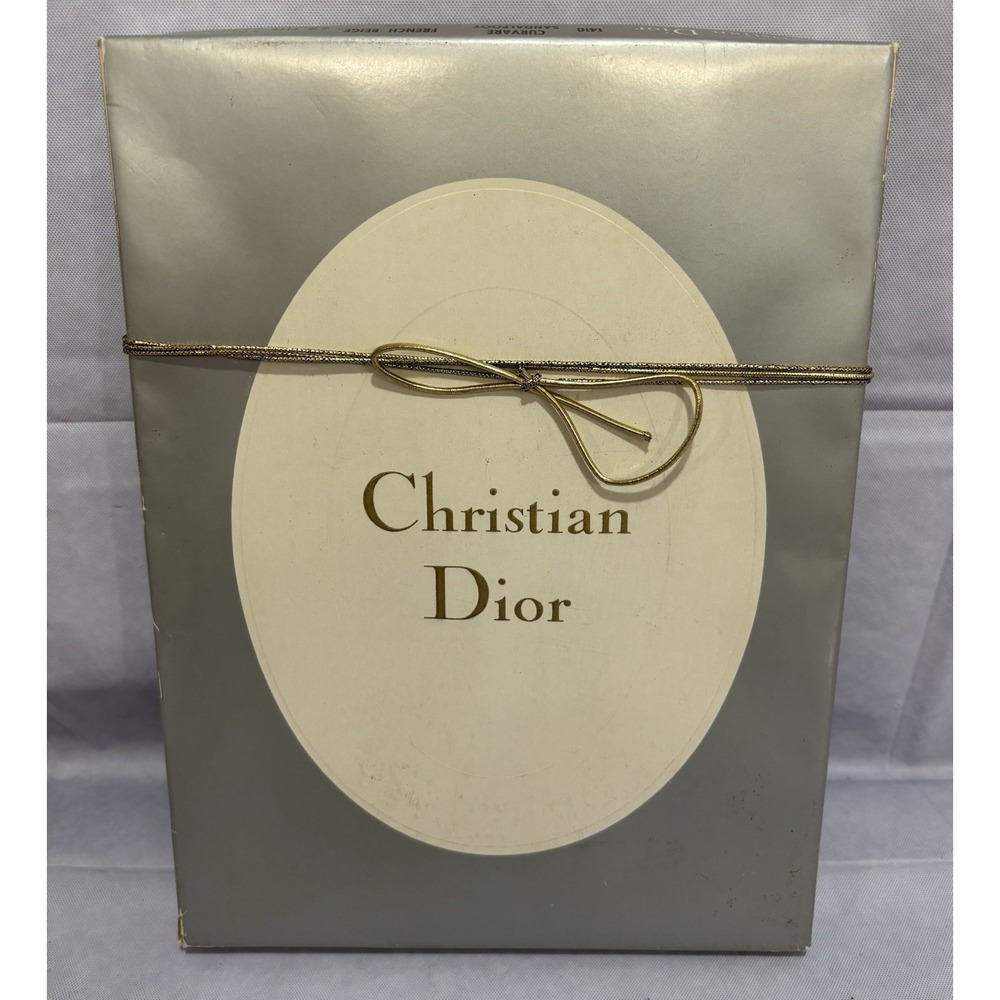 Christian Dior Stockings Nylon New Open Box French Beige Size #2 Vintage